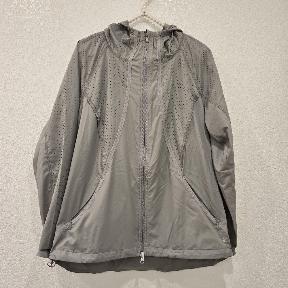 Athleta Catalina Aero windbreaker jacket Gray Size S - Picture 4 of 9
